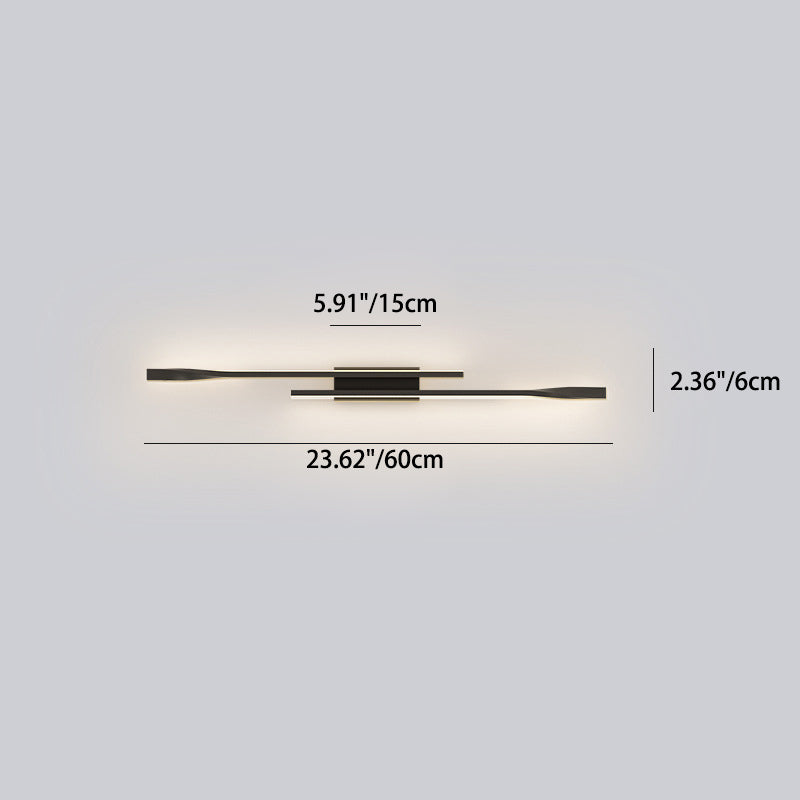 Aluminum Straight Line Silicone Wall Lamp
