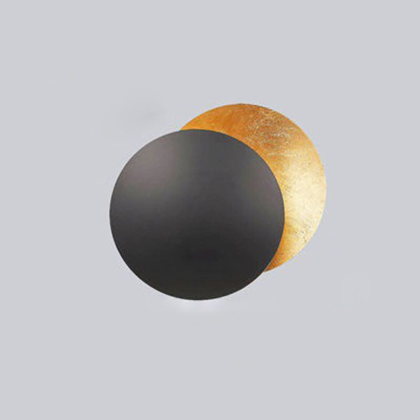 Alloy Round Bedroom Wall Lamp