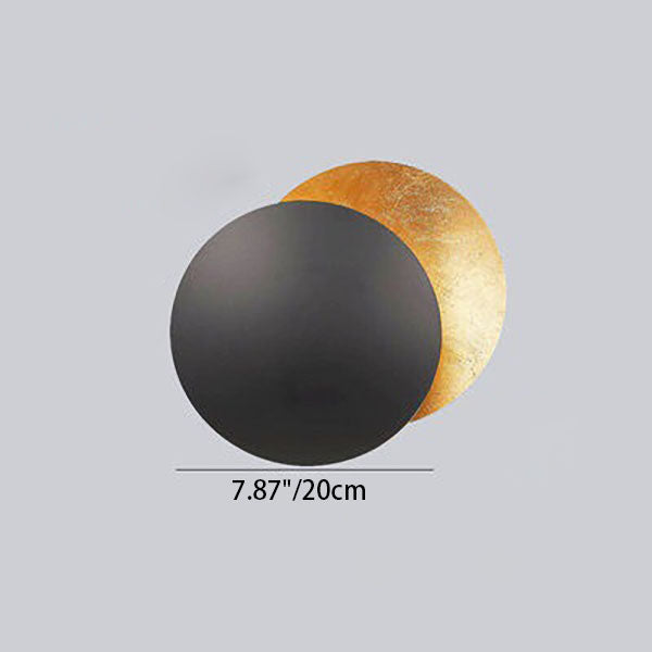 Alloy Round Bedroom Wall Lamp