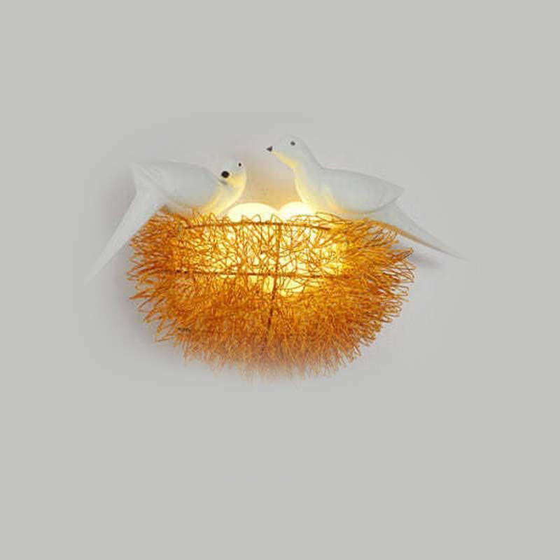 Aluminum Bird's Nest Living 3-Light Wall Lamp