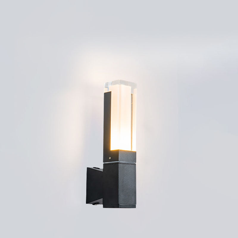 Rectangular Aluminum Acrylic Garden Outdoor Light
