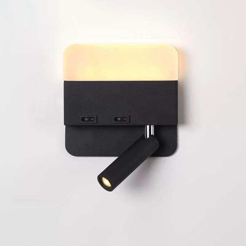 Round Square Acrylic Aluminum Wall Lamp