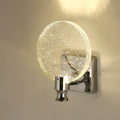 Round Bubble Crystal Aluminum Wall Lamp