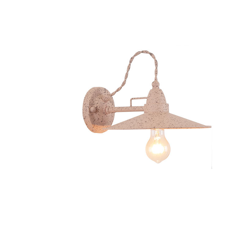 Metal Plate Bowl Patio Outdoor Light
