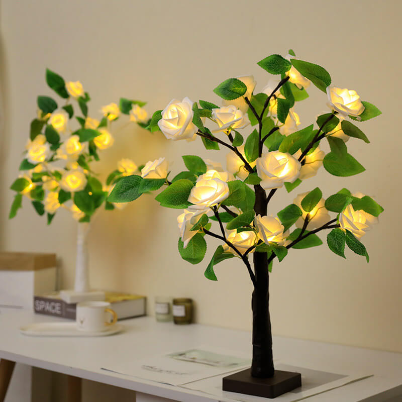 Christmas Decorative Plastic Tree Table Lamp