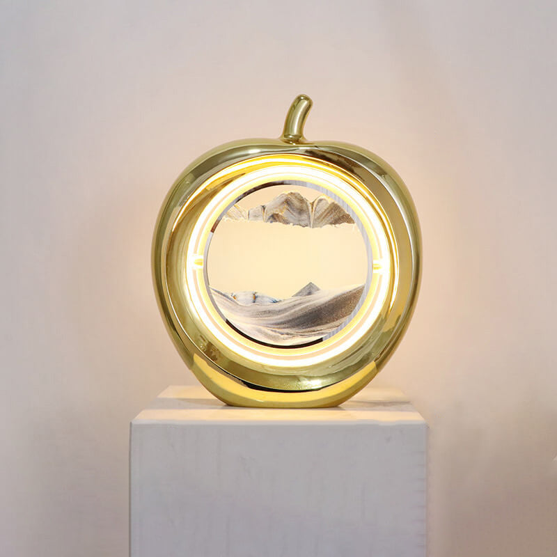 Apple Quicksand Painting Decorative Table Lamp