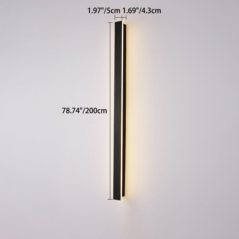 Long Rectangular Aluminum Acrylic Outdoor Light