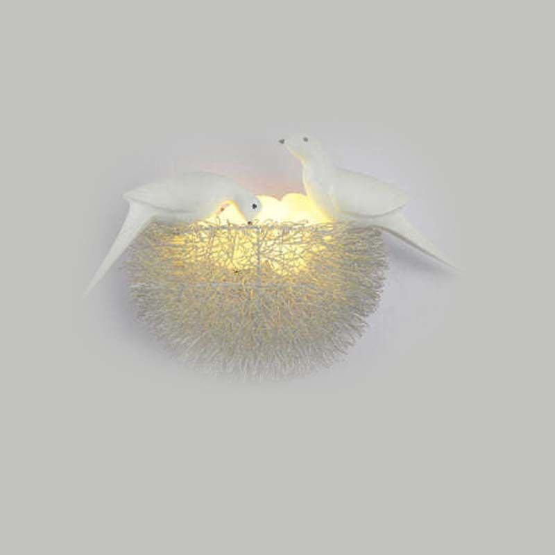 Aluminum Bird's Nest Living 3-Light Wall Lamp