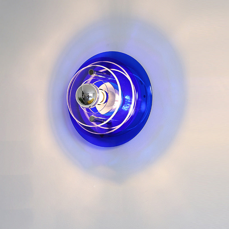 Multi-Layer Flying Saucer Iron Wall Lamp