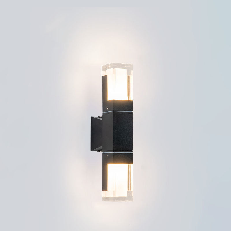 Rectangular Aluminum Acrylic Garden Outdoor Light