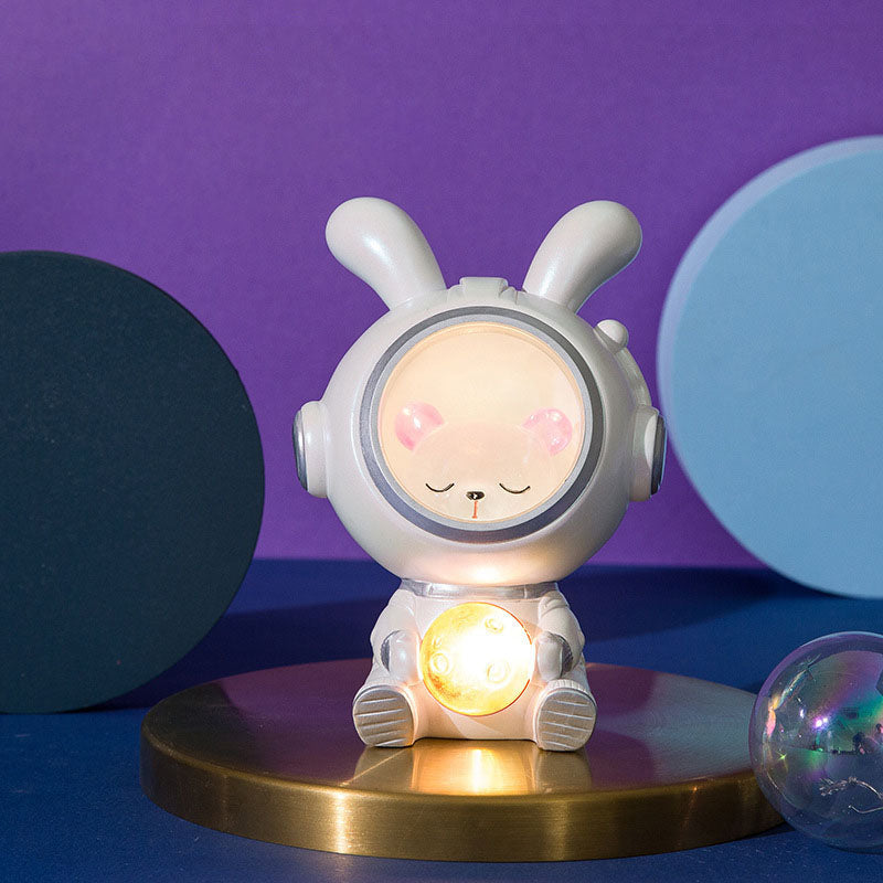 Astronaut Rabbit Duck Resin Table Lamp