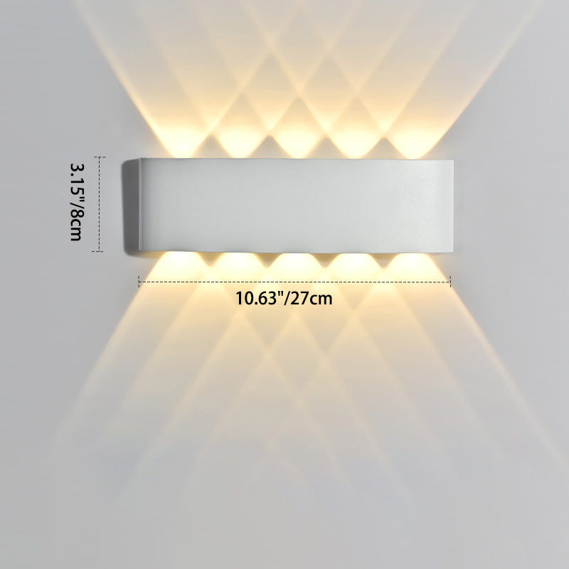 Cylinder Rectangular Aluminium Iron Outdoor Light