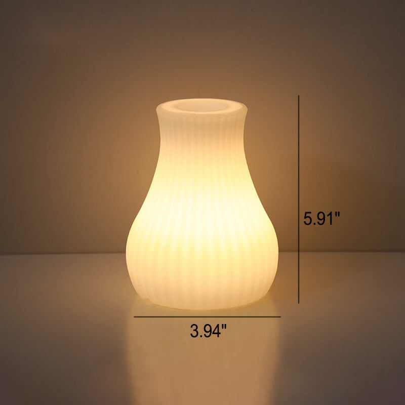 Geometry PE Battery Remote Table Lamp