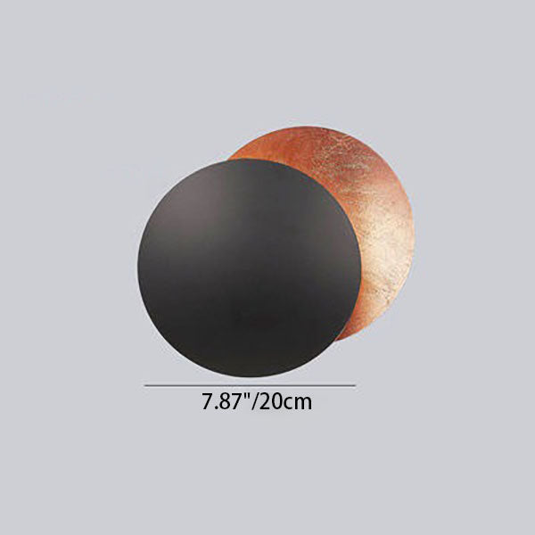 Alloy Round Bedroom Wall Lamp