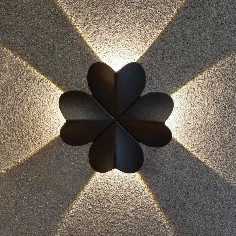 Aluminum Multishape Four-Leaf Clover Outdoor Light