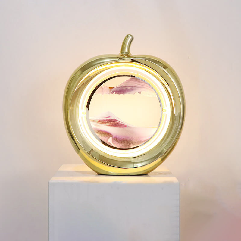 Apple Quicksand Painting Decorative Table Lamp