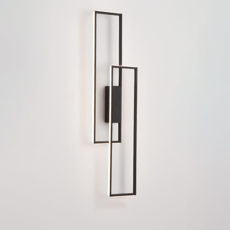Rectangle Line Iron Silicone Wall Lamp