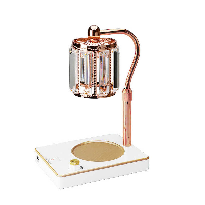 Round Plastic Glass Aroma Table Lamp