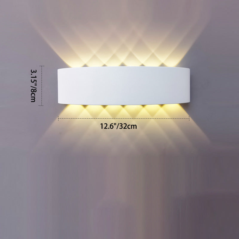 Cylinder Rectangular Aluminium Iron Outdoor Light