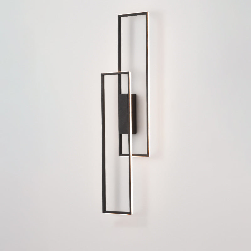 Rectangle Line Iron Silicone Wall Lamp