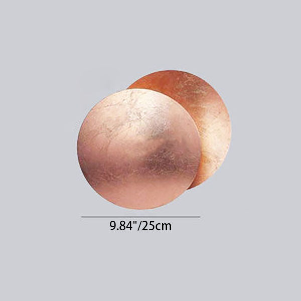 Alloy Round Bedroom Wall Lamp