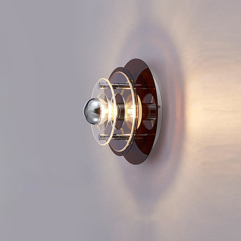 Multi-Layer Flying Saucer Iron Wall Lamp