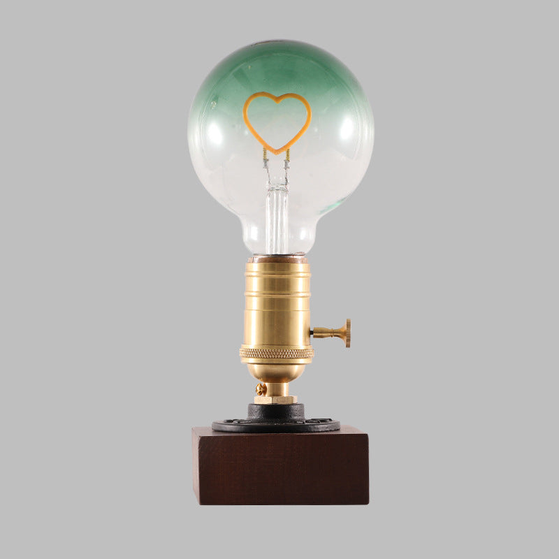 Square Elliptical Aluminium Copper Table Lamp