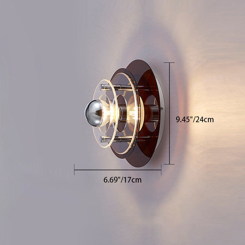 Multi-Layer Flying Saucer Iron Wall Lamp