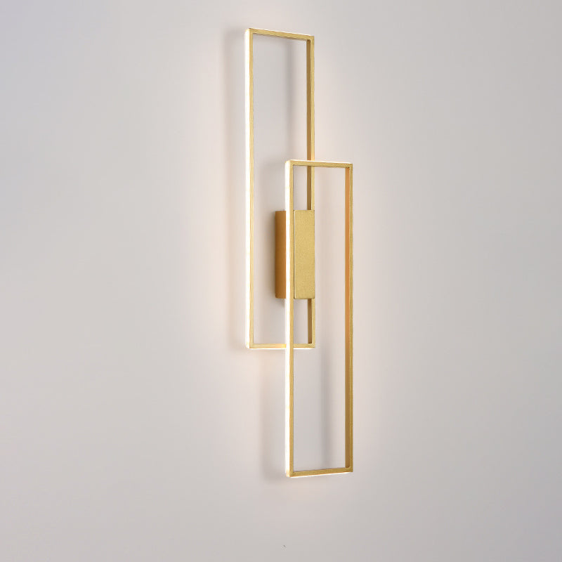 Rectangle Line Iron Silicone Wall Lamp