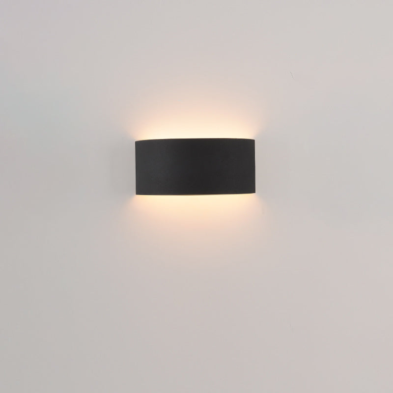 Half Round Iron Living Wall Lamp