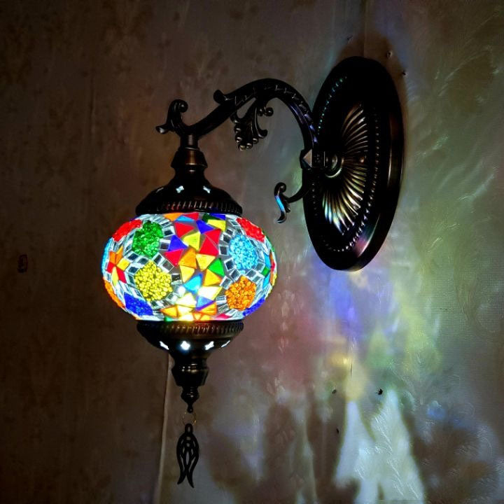 Exotic Cracked Glass Wall Lamp
