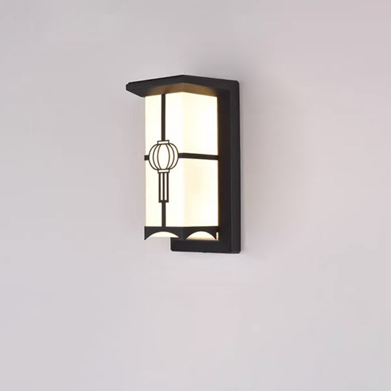 Cuboid Aluminum Acrylic Patio Outdoor Light