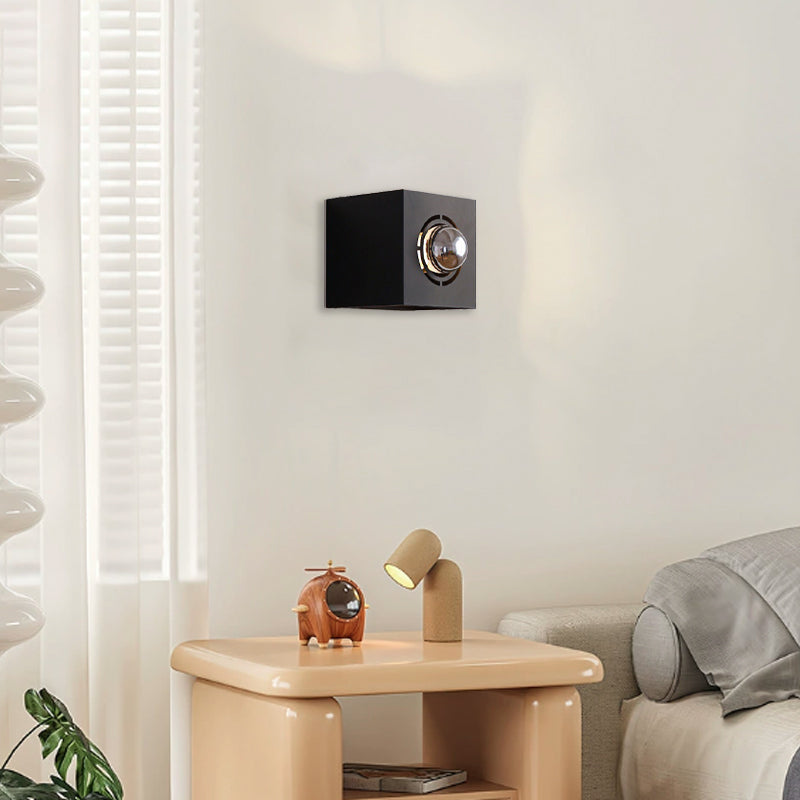 Square Round Iron Scone Wall Lamp