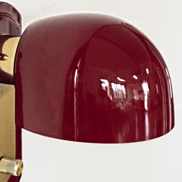 Dome Metal Glass Bedroom Wall Lamp