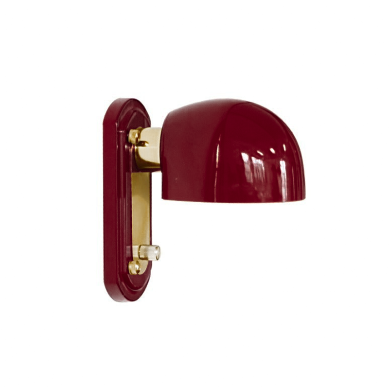Dome Metal Glass Bedroom Wall Lamp