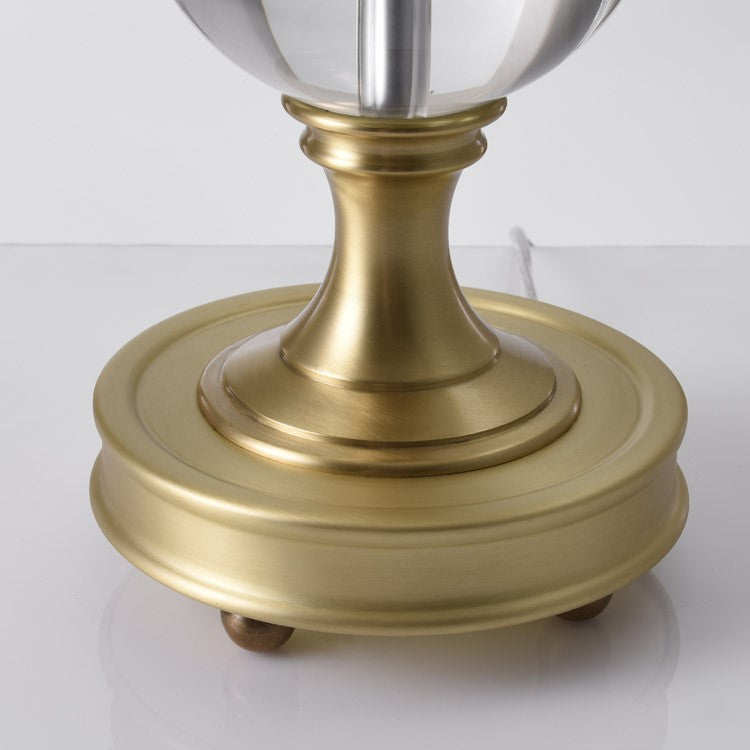 Octagonal Full Copper Crystal Table Lamp