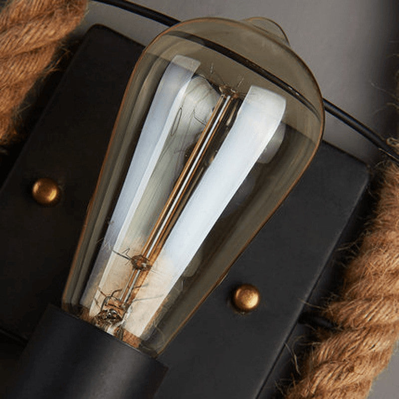 Hemp Rope Design Wall Lamp