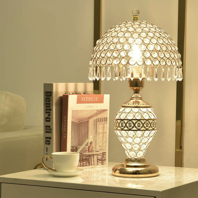 Crystal Dome Table Lamp