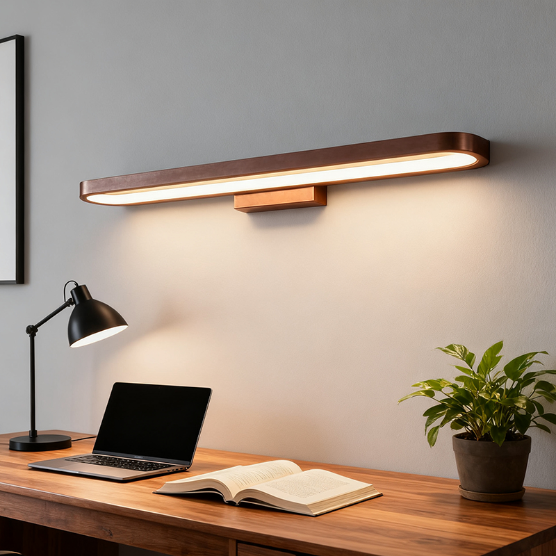 Circular Aluminum Vanity Mirror Wall Lamp