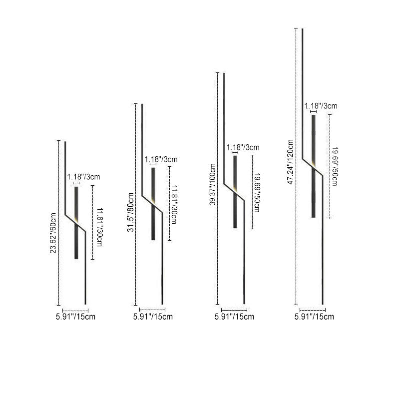 Geometry Lines Aluminum Iron Wall Lamp