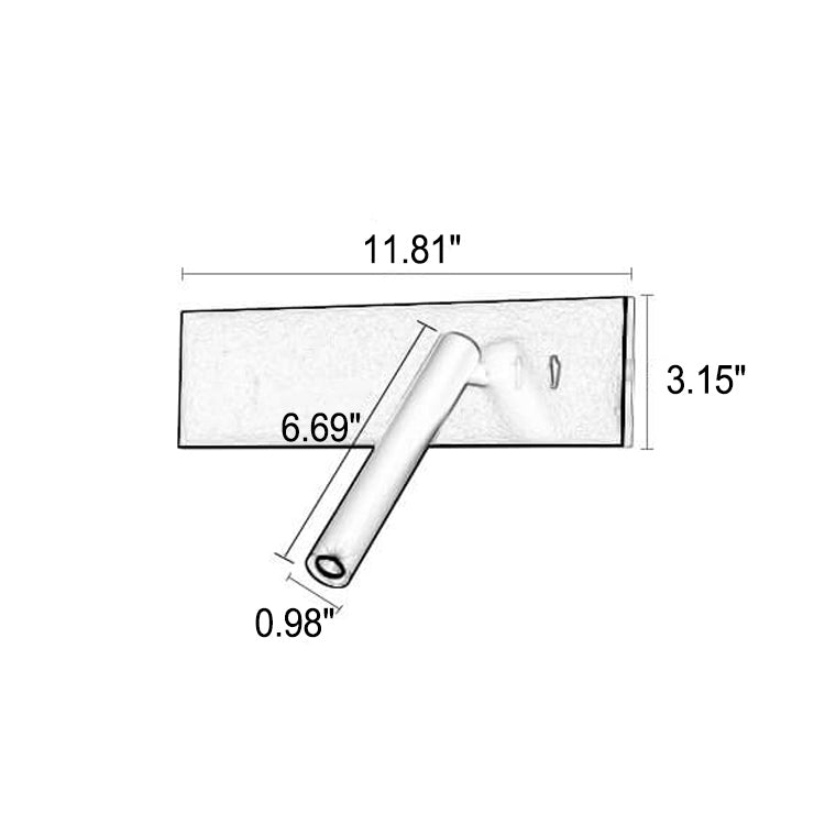 Rectangular Rotating Wall Lamp