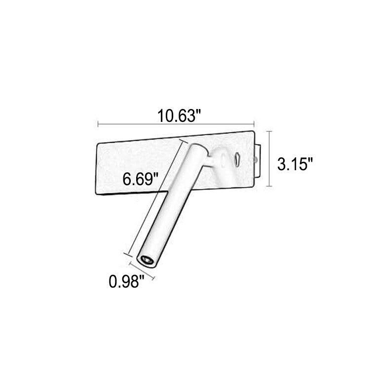 Rectangular Rotating Wall Lamp