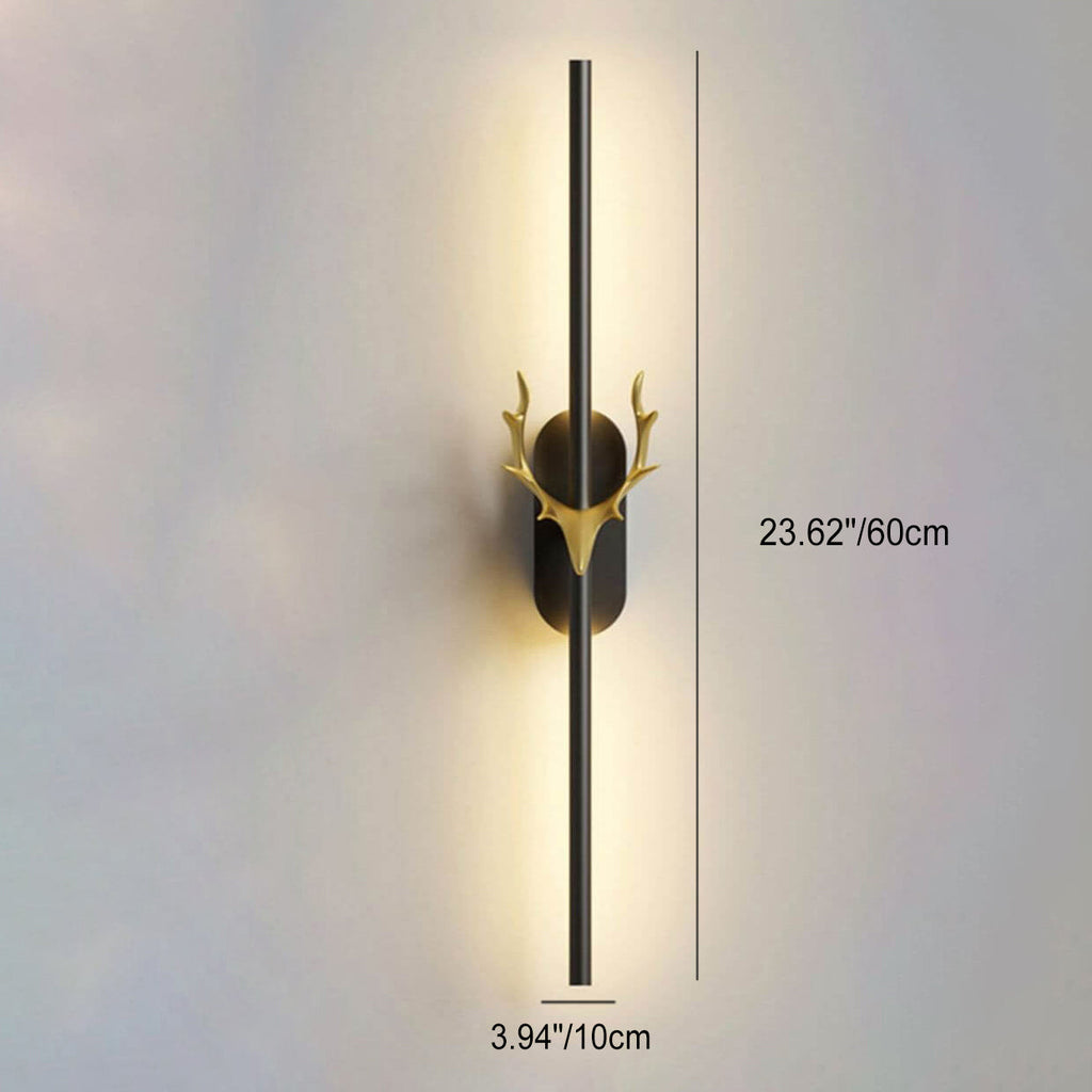 Aluminum Long Strip Antler Wall Lamp