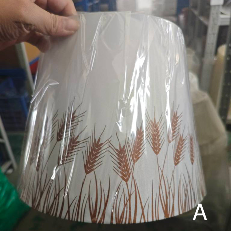 Floral Fabric Iron Vase Table Lamp
