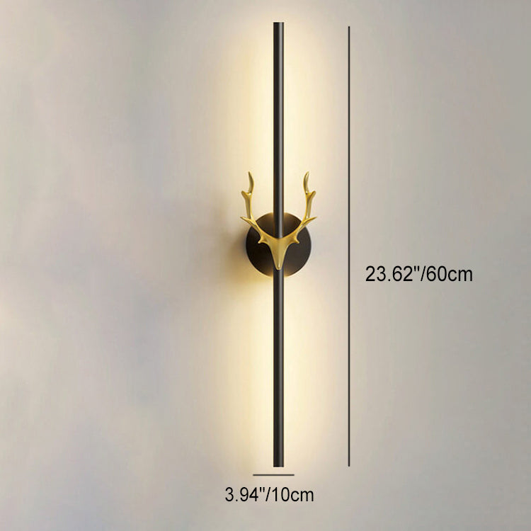 Aluminum Long Strip Antler Wall Lamp