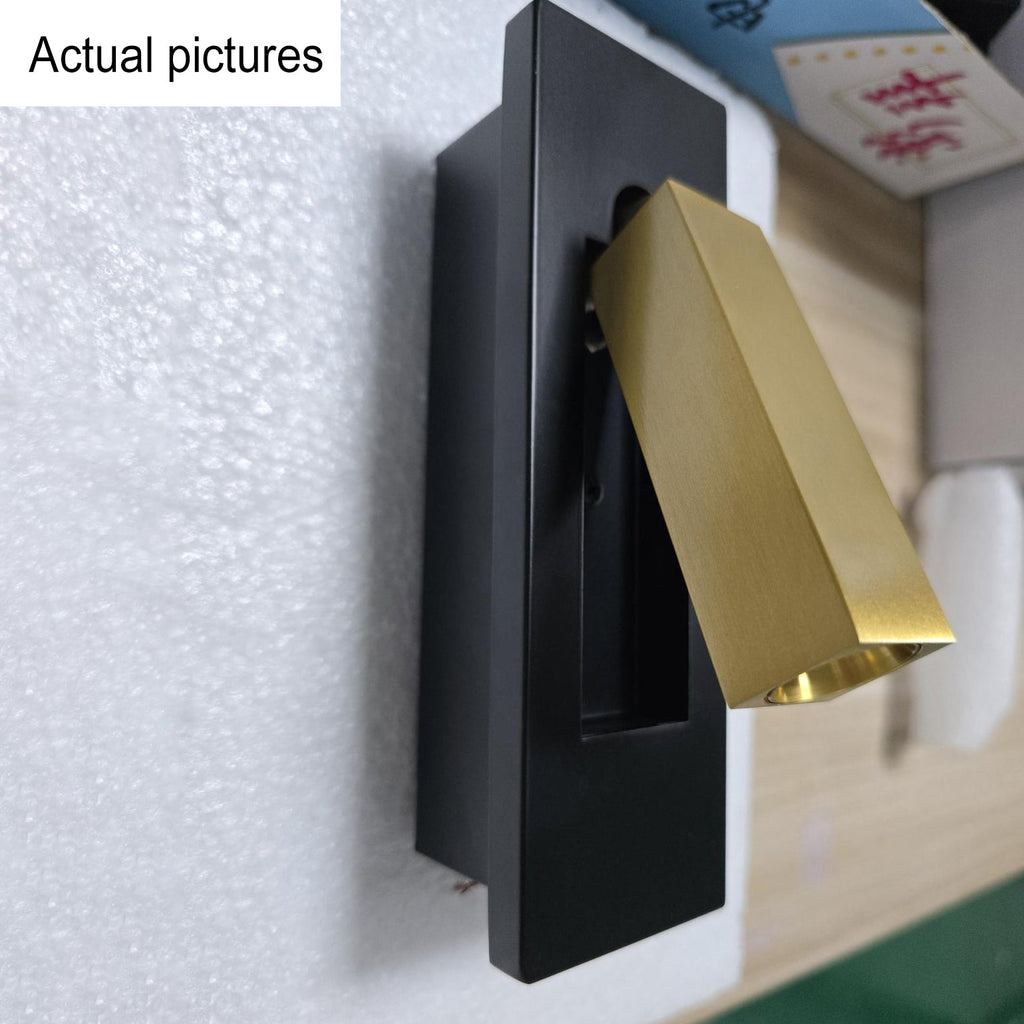 Rectangular Recessed Aluminum Wall Lamp