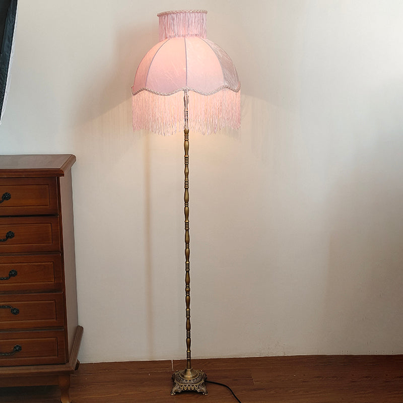 Traditional Vintage Cylinder Semicircle Floor Lamp