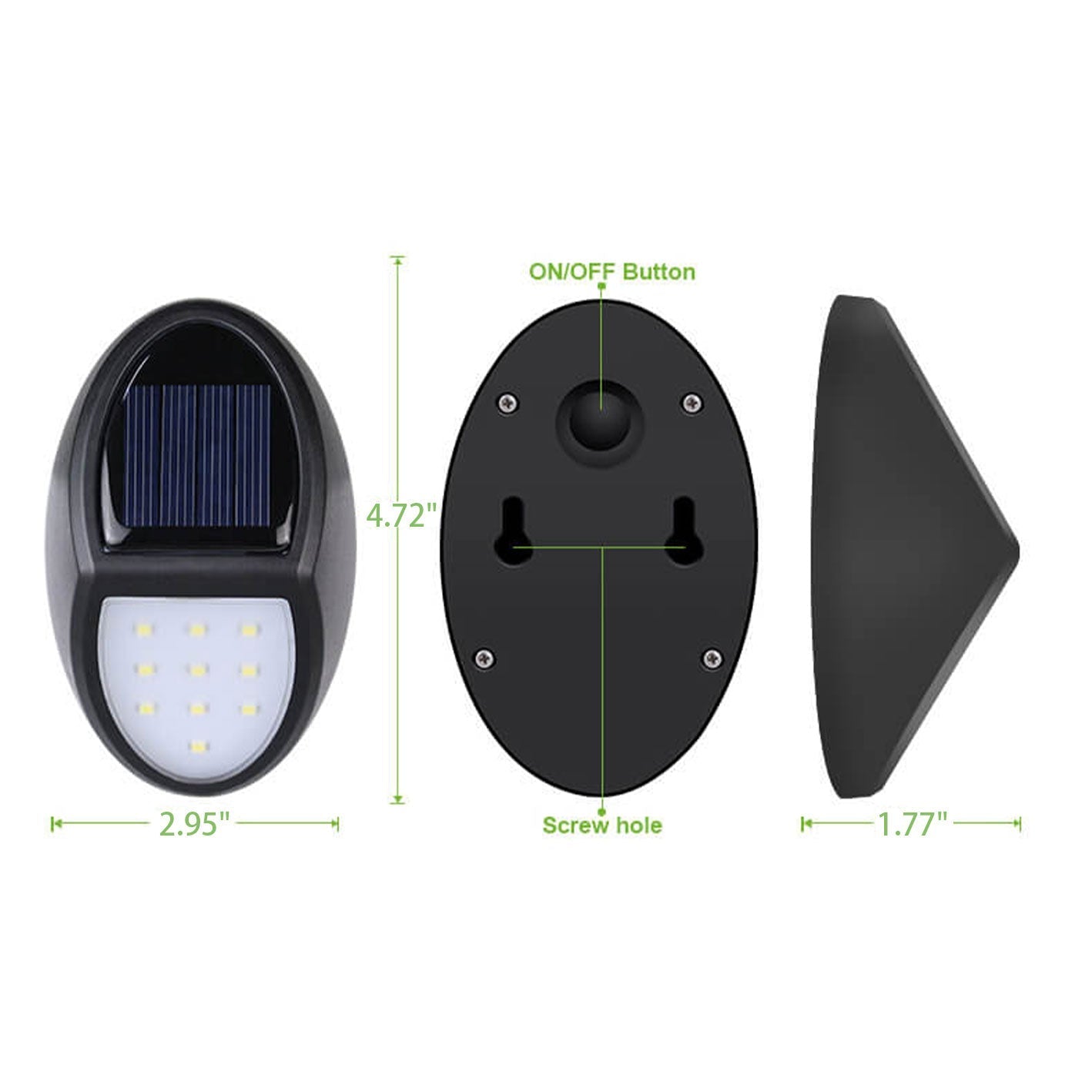 Oval Fence Outdoor Light