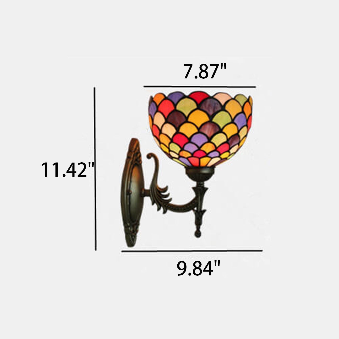 Stained Dot Glass Wall Lamp