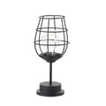 Wrought Iron Wine Bottle Table Lamp